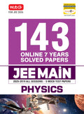 MTG JEE Main 7 Years (20252019) Physics All 143 Shifts Online Previous Years Solved Papers (PYQ Book) | 5 Mock Test Paper For 2