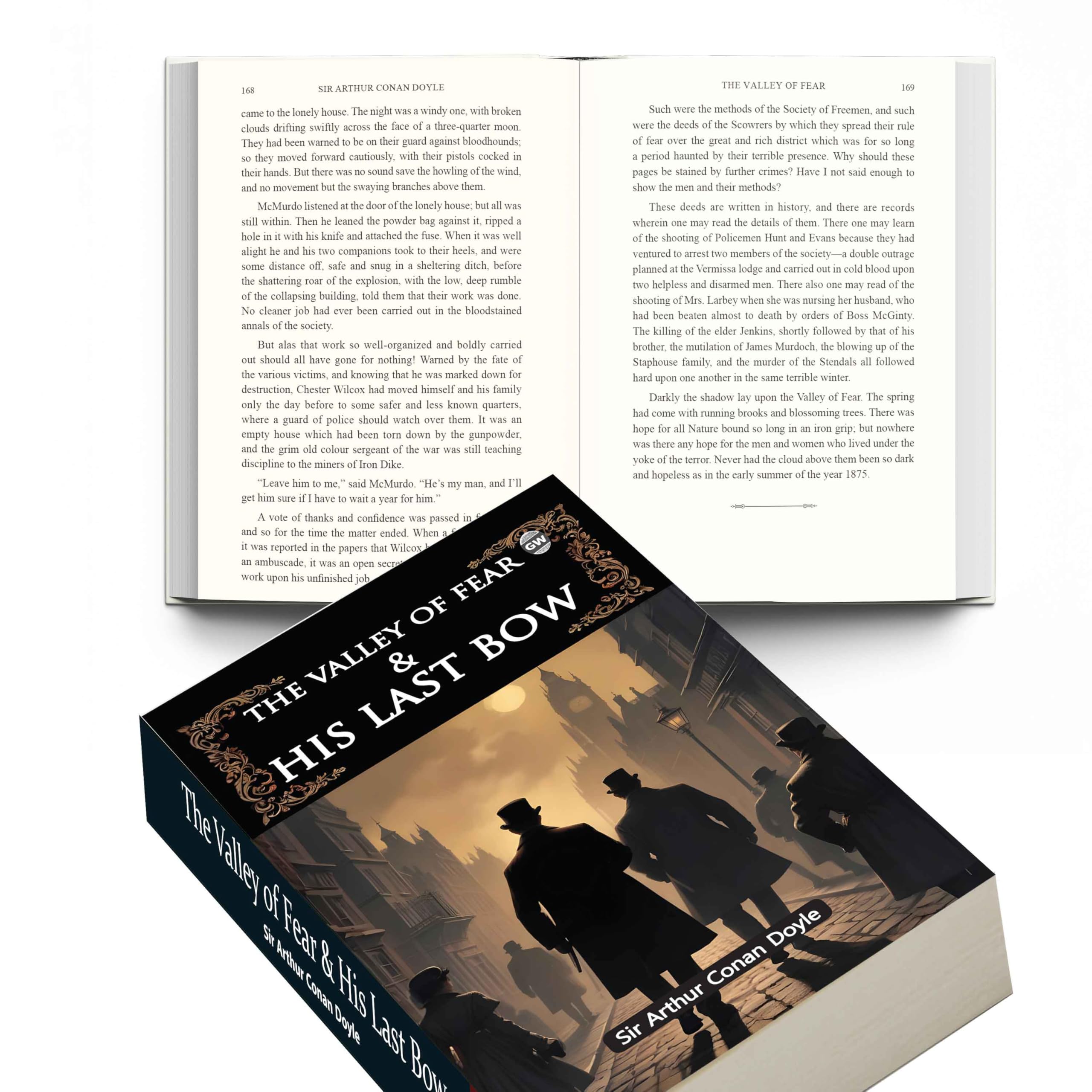 The Valley of Fear and His Last Bow (Paperback) : historic detective anthology, classic crimesolving episodes, suspensedriven