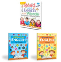 Set Of 3 Books, English Learning Books | Read And Learn With Words, Pictures & Questions, Interactive English (PrePrimer) And I