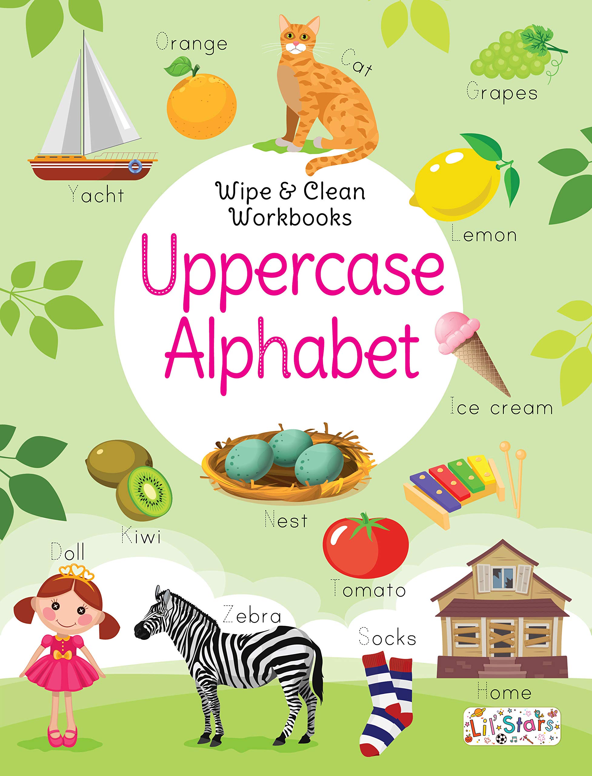 Uppercase Alphabet Wipe & Clean Workbook with free Pen