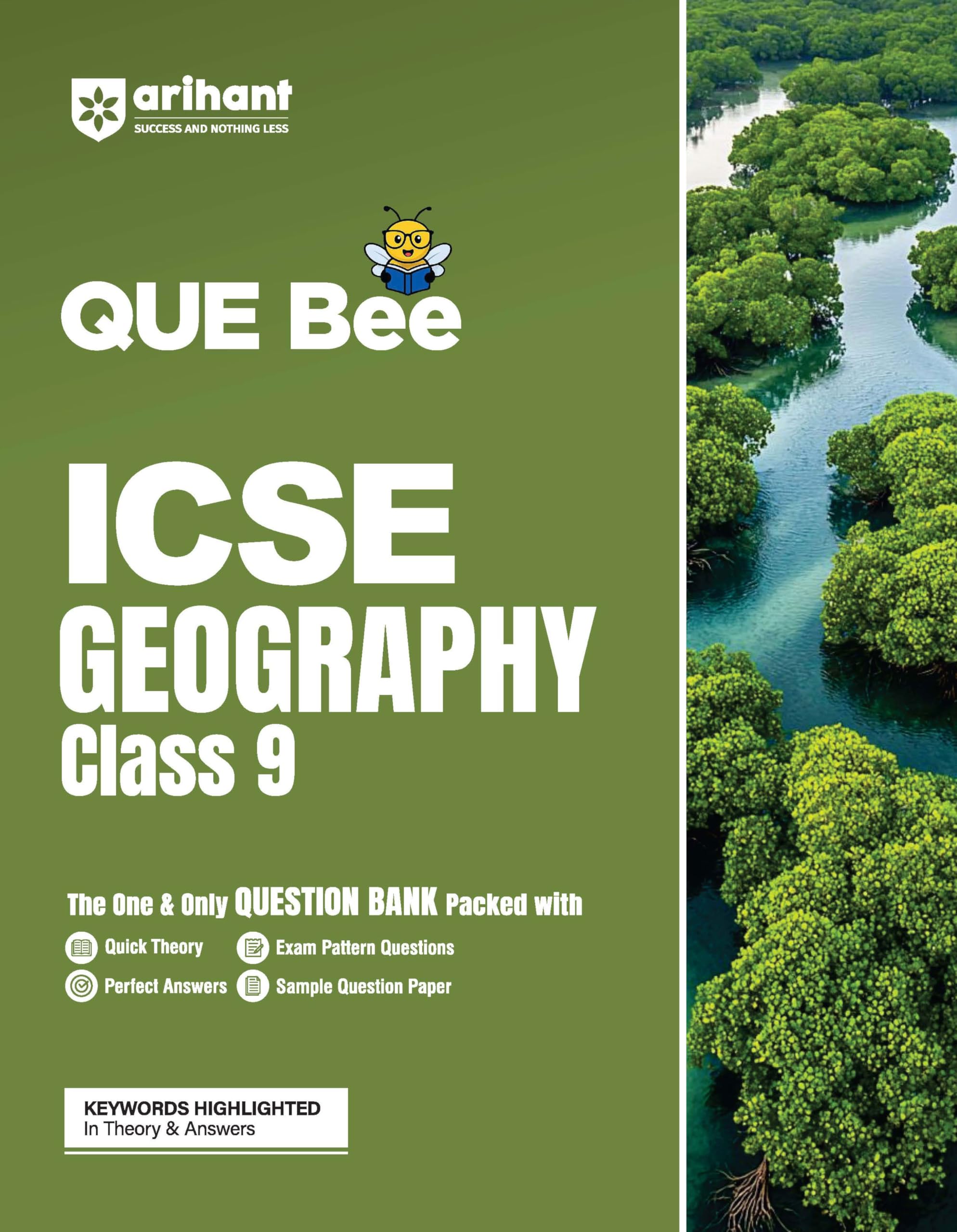 Arihant QUE Bee ICSE Geography Class 9 Exam 2026 | Quick Theory, Exam Pattern Questions | Key Words Highlighted In Theory & Answ