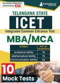 Ts Icet Exam 2024 For Mba / Mca | Telangana State Integrated Common Entrance Test | 10 Full Length Mock Tests 2024 (2000 Solved 