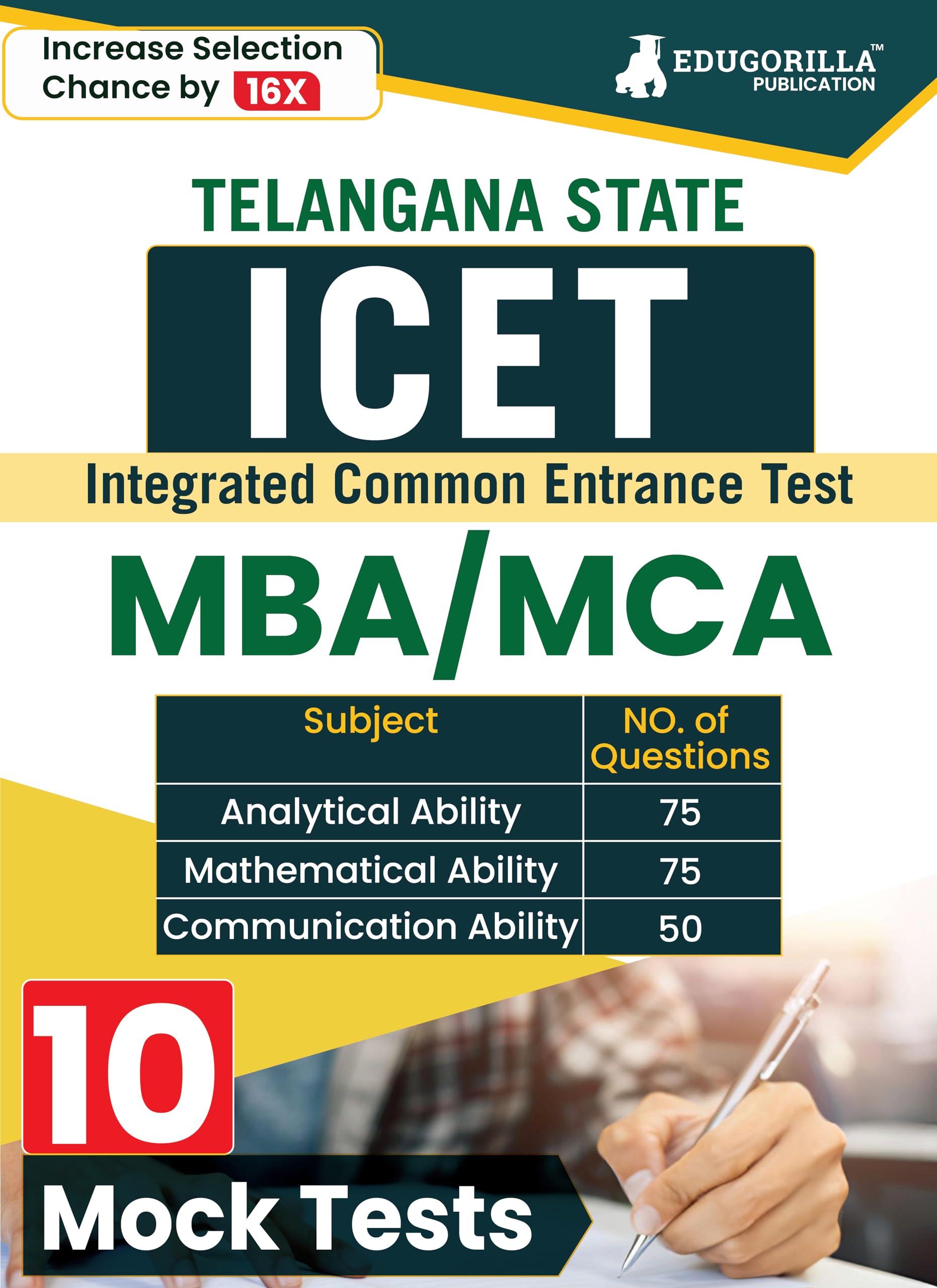Ts Icet Exam 2024 For Mba / Mca | Telangana State Integrated Common Entrance Test | 10 Full Length Mock Tests 2024 (2000 Solved 
