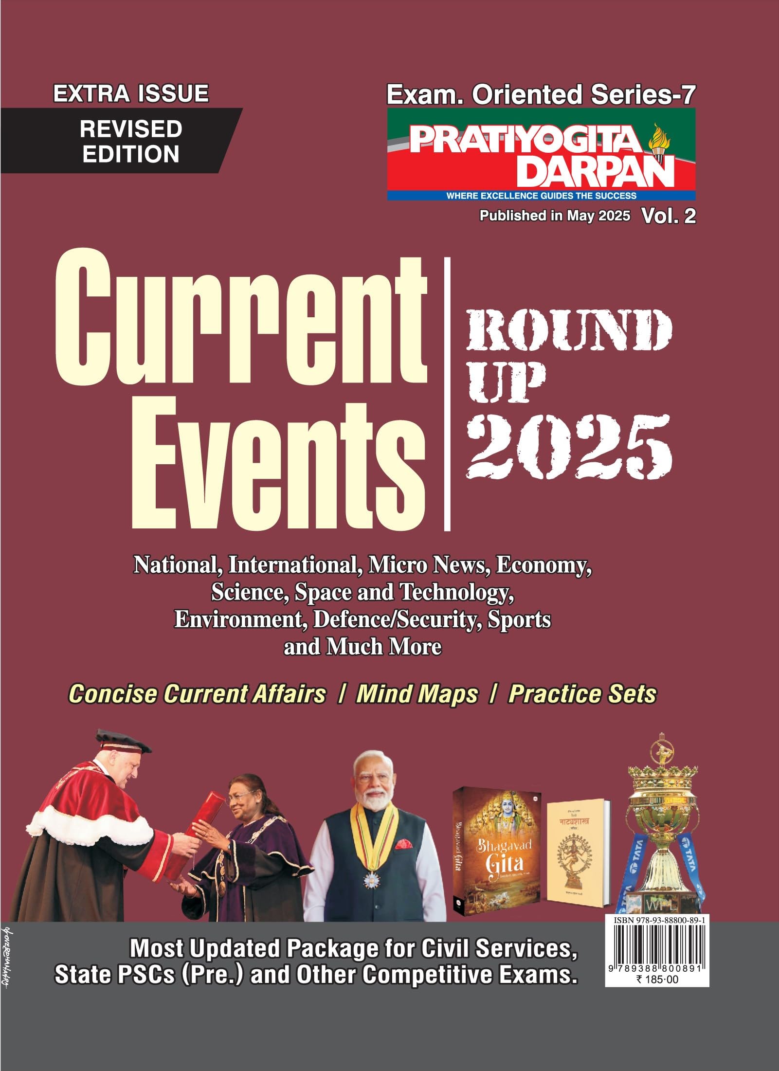 Current Events RoundUp 2025 (Vol. 2) | Pratiyogita Darpan  Exam Oriented Series7 | Extra Issue | Revised English Edition