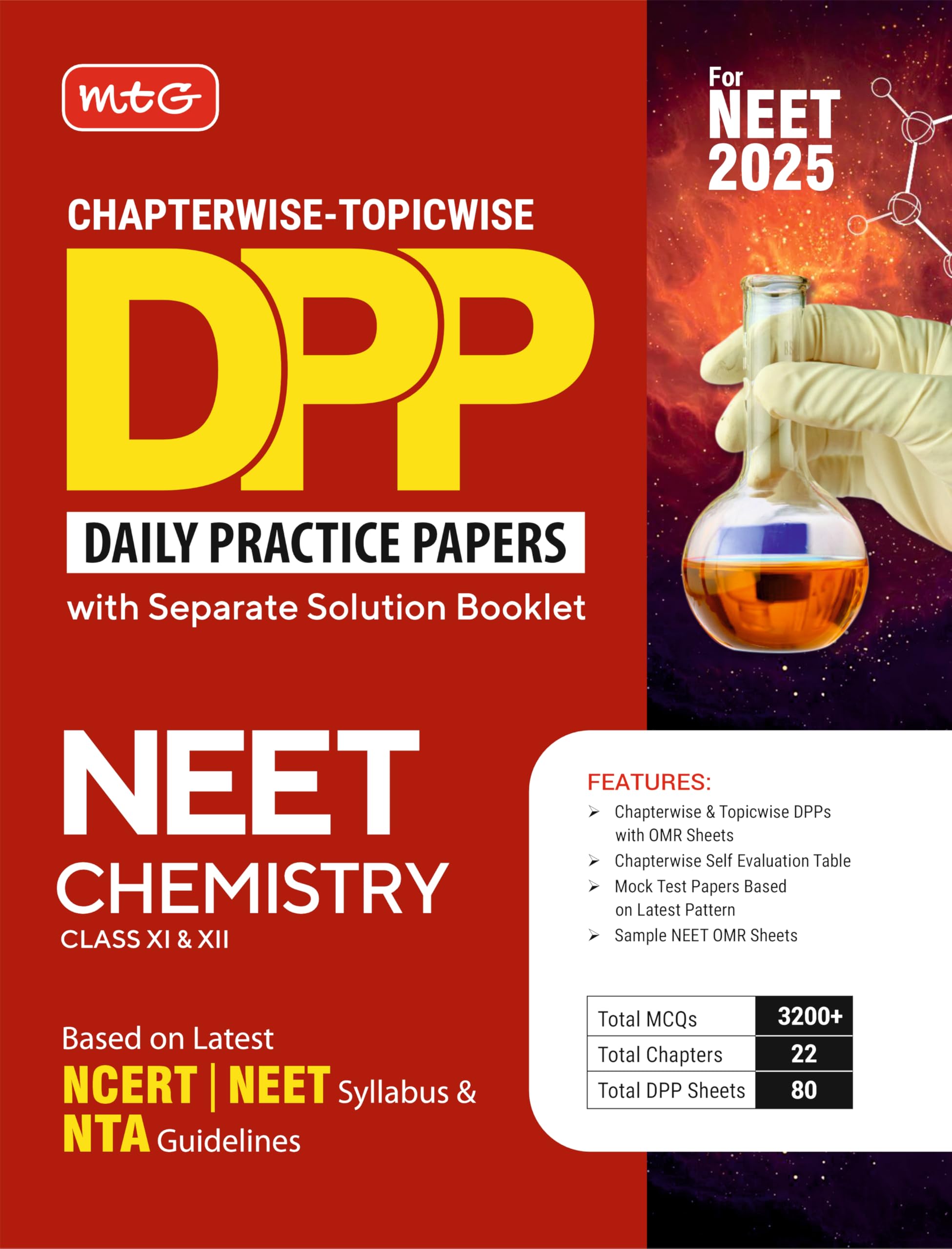 MTG Chapterwise Topicwise DPP NEET Chemistry (Daily Practice Papers) With Separate Solution Booklet | Mock Test Papers & OMR She