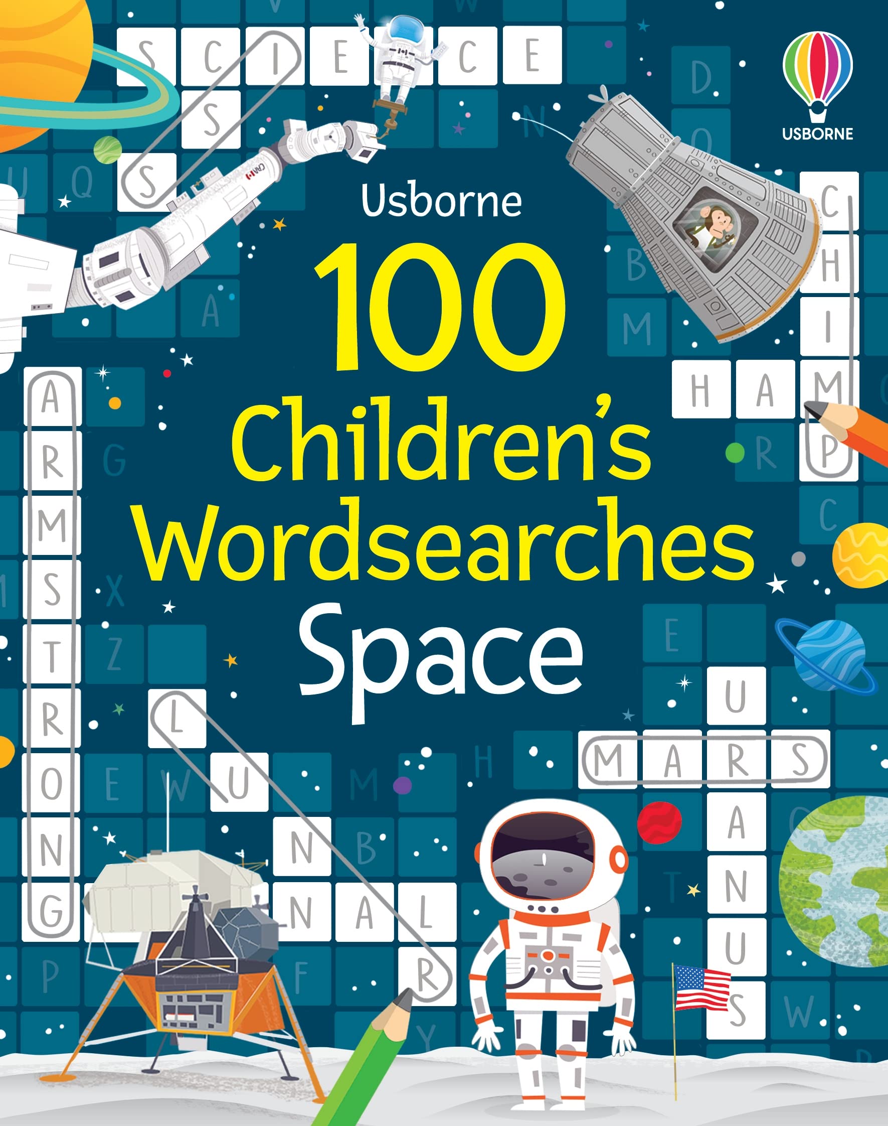 100 Childrens Wordsearches: Space