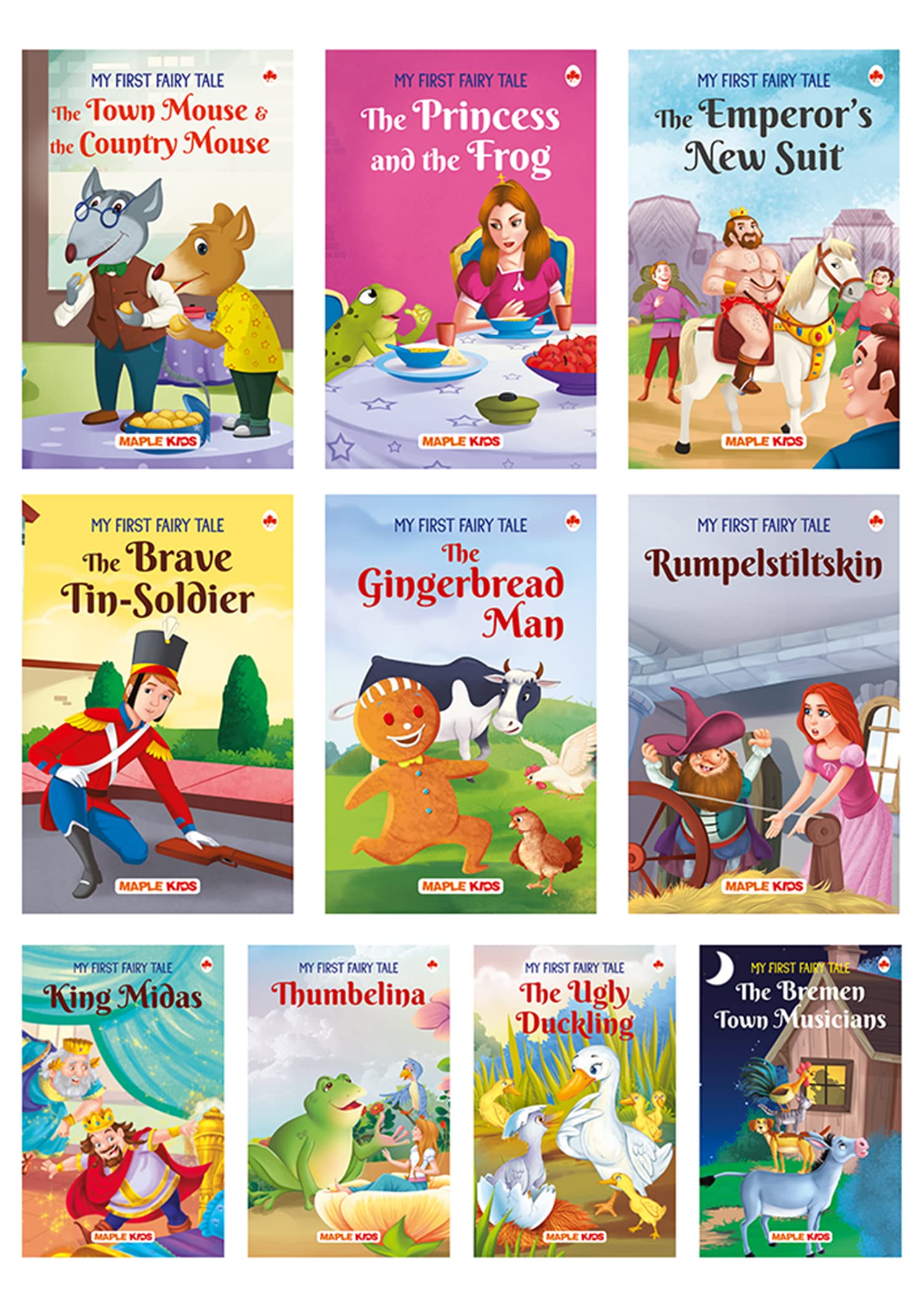 Story Books for Kids  Fairy Tales (Set of 10 Books) (Illustrated)  Moral Stories  Bedtime Children Story Book  3 Years to 6 