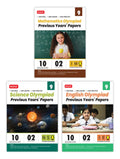 MTG IMONSOIEO Class9 Olympiad Previous Years Papers (20232019 Set A & B) Mathematics, Science & English (Set of 3 Books) | M