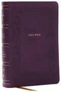 NKJV Compact ParagraphStyle Bible w/ 43,000 Cross References, Purple Leathersoft, Red Letter, Comfort Print: Holy Bible, New Ki