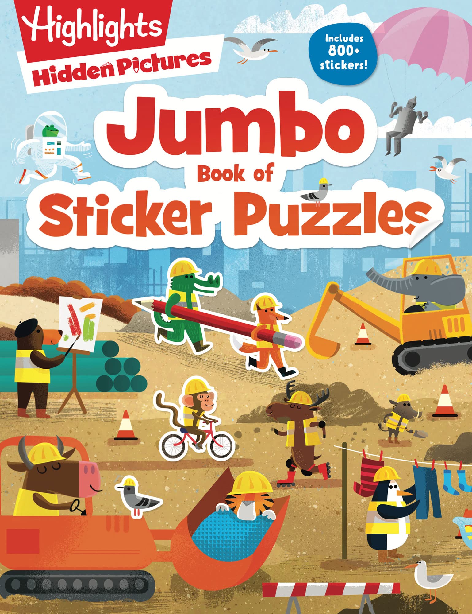 Jumbo Book of Sticker Puzzles: Ultimate Sticker Puzzle Fun with Over 800 Stickers & 100 Activities, Including Mazes, Hidden Pict