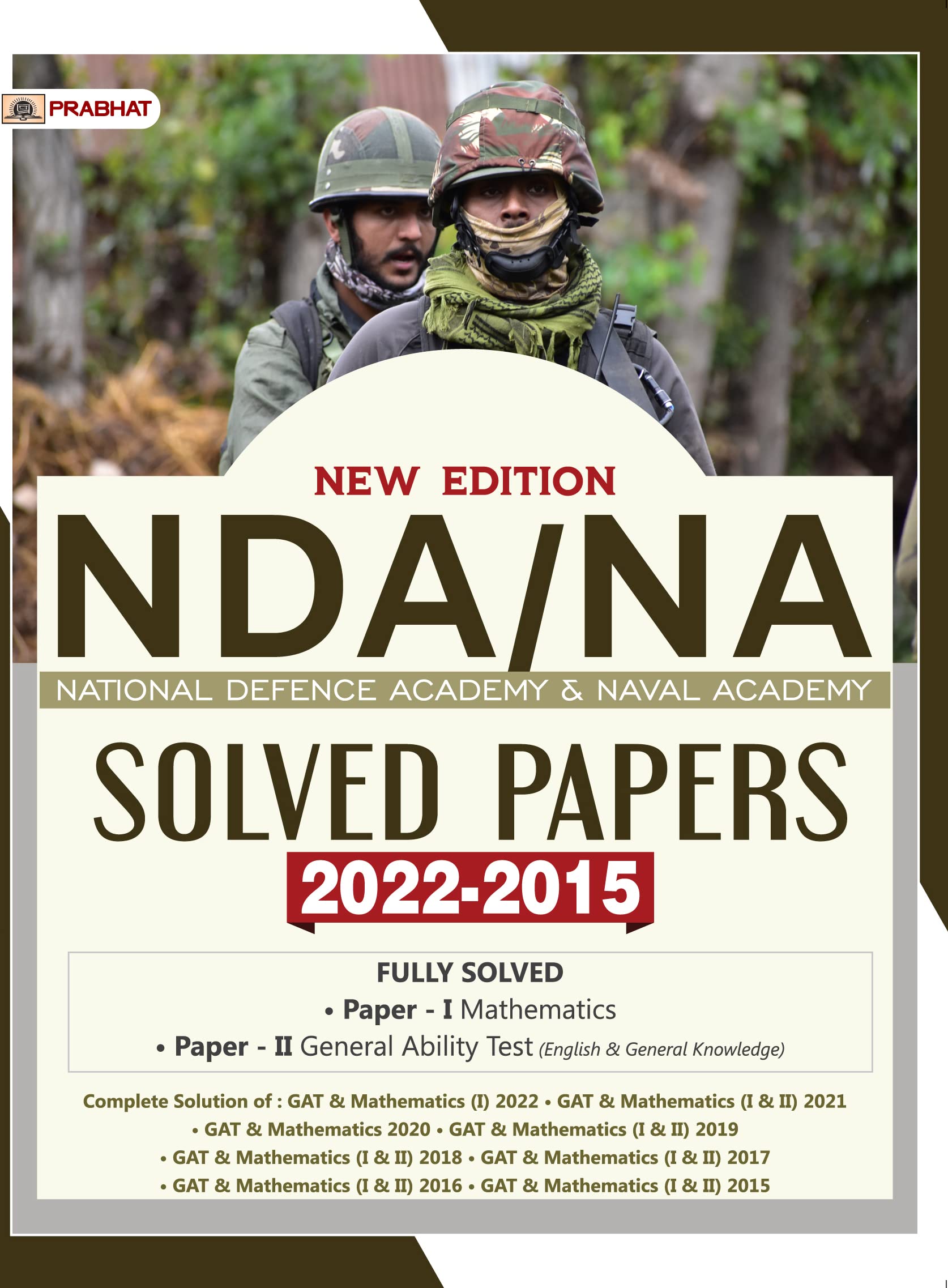 NDA/NA National Defence Academy & Naval Academy Solved Papers (20212015 English)