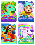 YLPYoung Learner Publications | Set of 4 Essential Educational Activity Books for Age 6+ With Answers| Cute Shape| 48 Pages in 