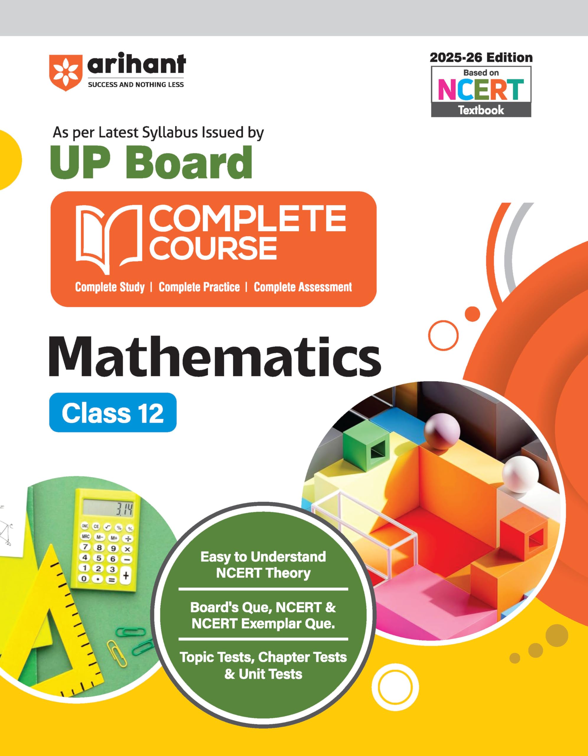 (Old Edition) Arihant UP Board Complete Course Mathematics Class 12 Exam 202526