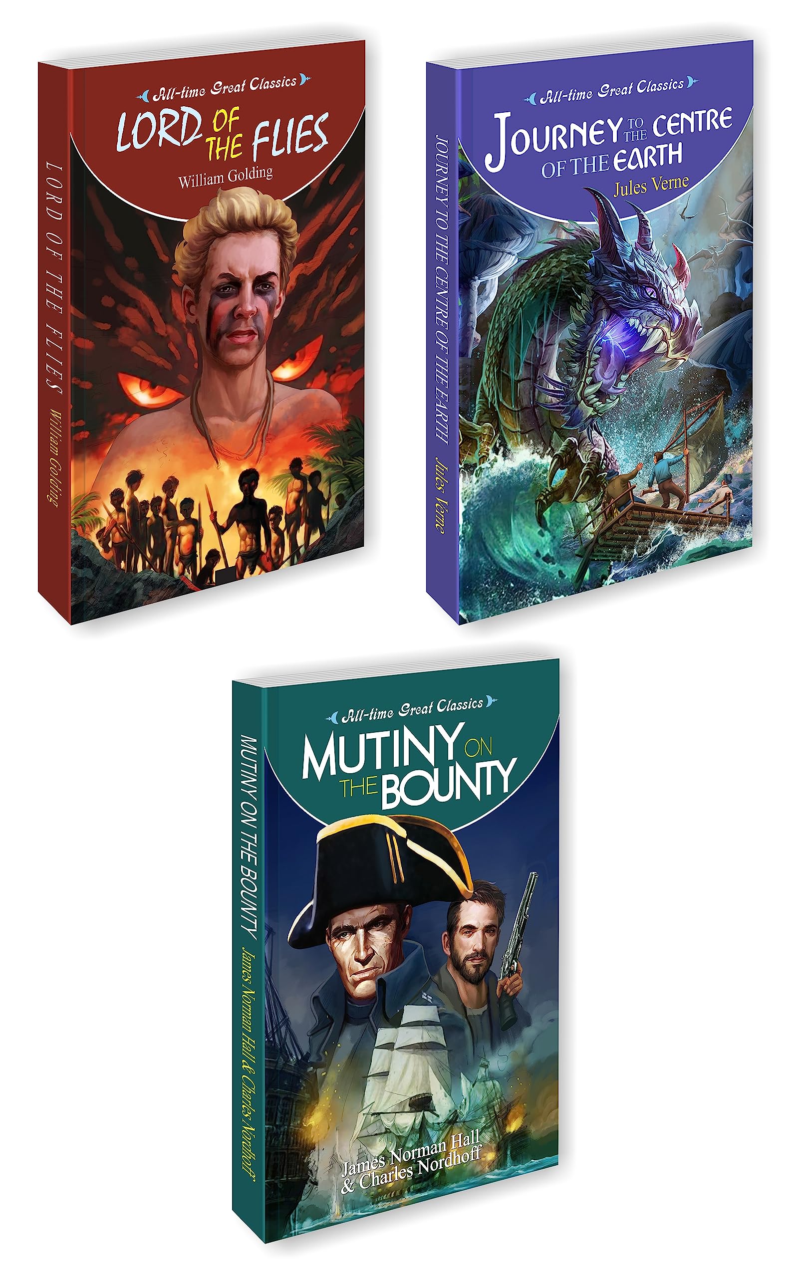 3 All Time Great Classics (Lord Of The Flies, Journey To The Center Of The Earth, Mutiny On The Bounty)