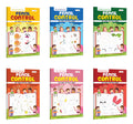 My First Activity Book Pencil Control  Yellow, Green, Blue, Pink, Orange and Red Edition : Learning book for nursery kids, Writ
