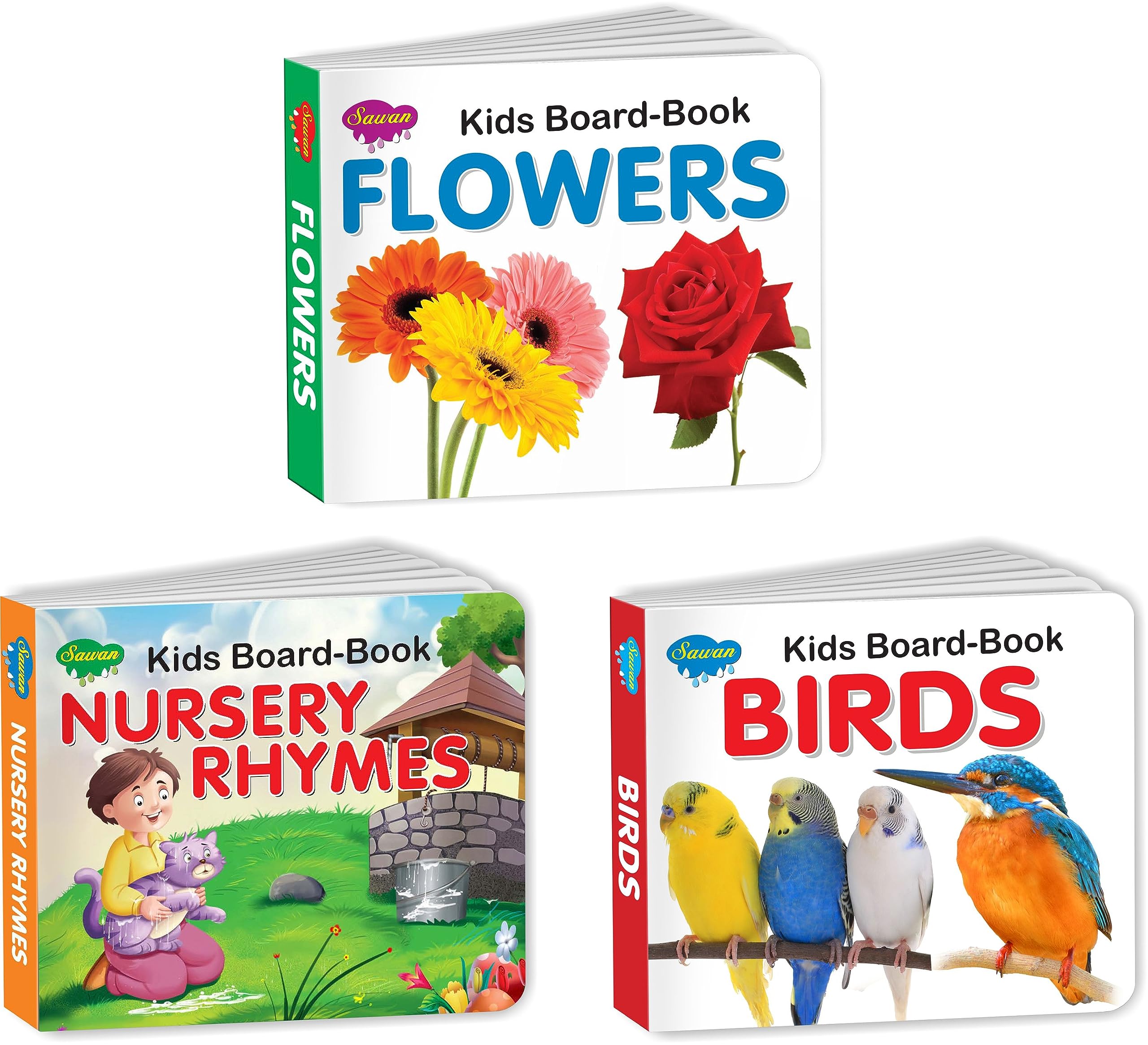 Gift For Kids 4 Year Pack Of 3 Board Books
