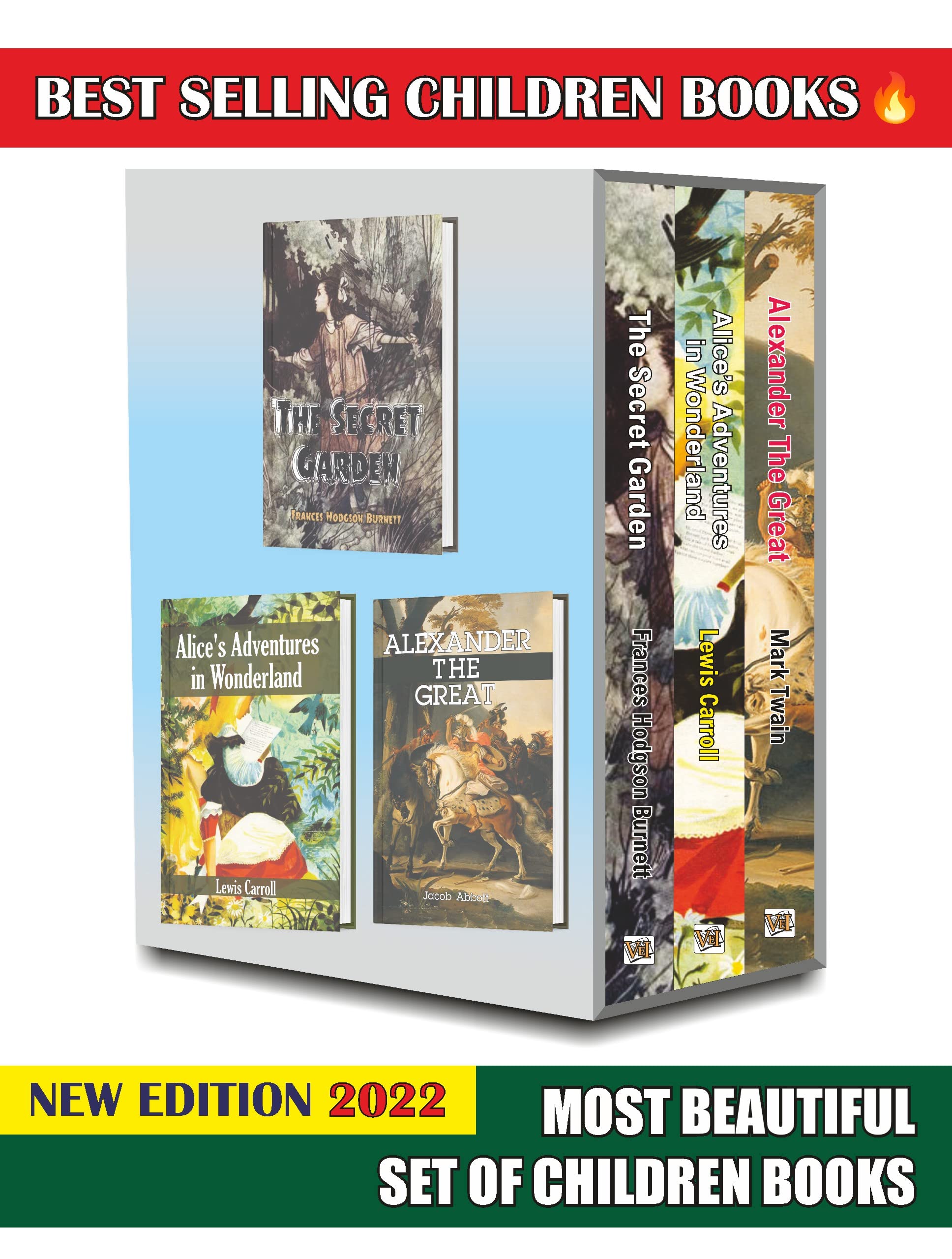 Most Beautiful Children Books Set Of 3, This Children Story Books Set Contains These Amazing Children Books, The Secret Garden, 