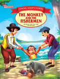 The Monkey And The Fisher Men Story Book With Colourful Pictures For Children / Short Stories For Kids / Moral Story Books For K