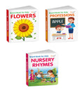 Flowers, Professions & Nursery Rhymes  Board Book for Kids : flowers picture learning for toddlers, professions picture learni