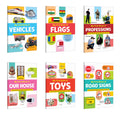 My First Book of Vehicles, Flags, Professions, Our House, Toys and Road Signs : picture book for kids, learning book for toddle