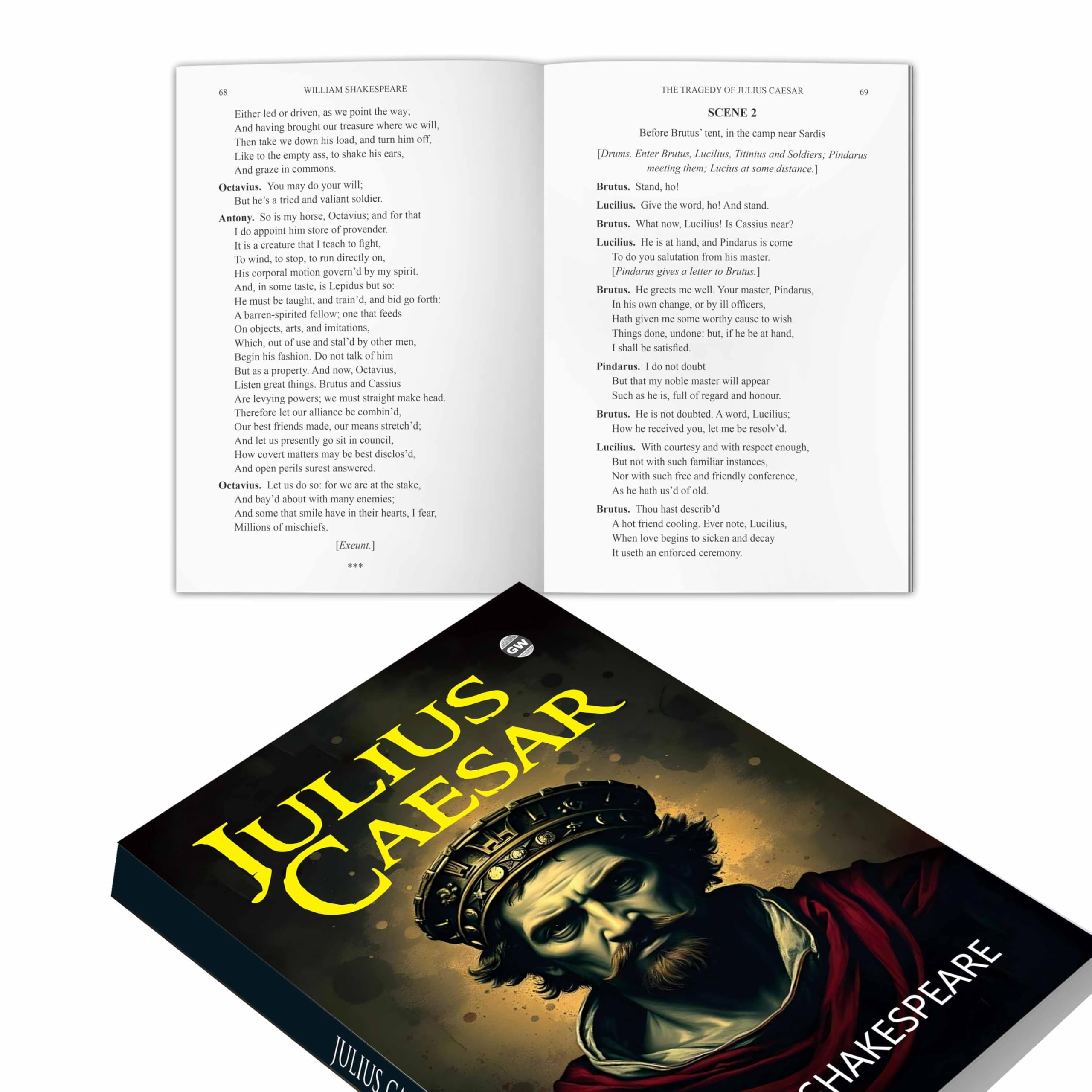 Julius Caesar (Paperback) : Political intrigue in Rome, story of ambition and downfall, dramatic world classic, English literat