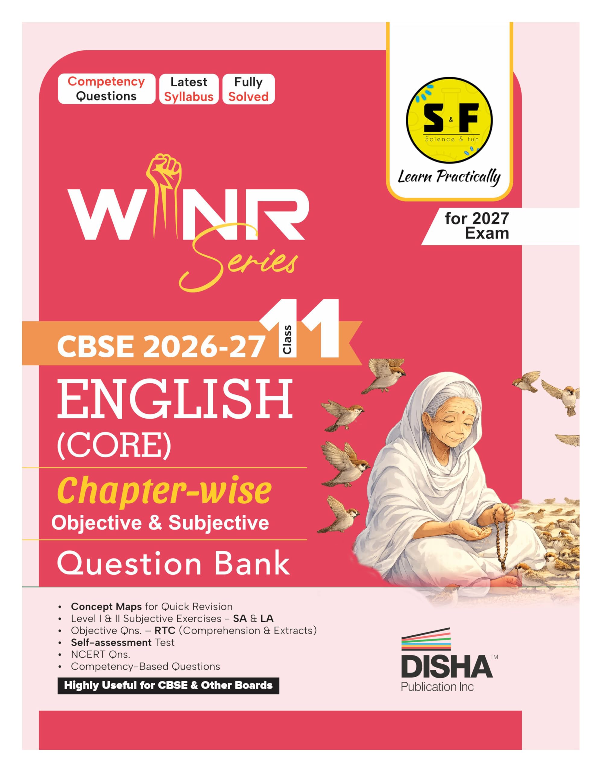 WINR Series CBSE 202627 Class 11 English Core Chapterwise Objective & Subjective Question Bank | Oneshot solution for 2027 Ex