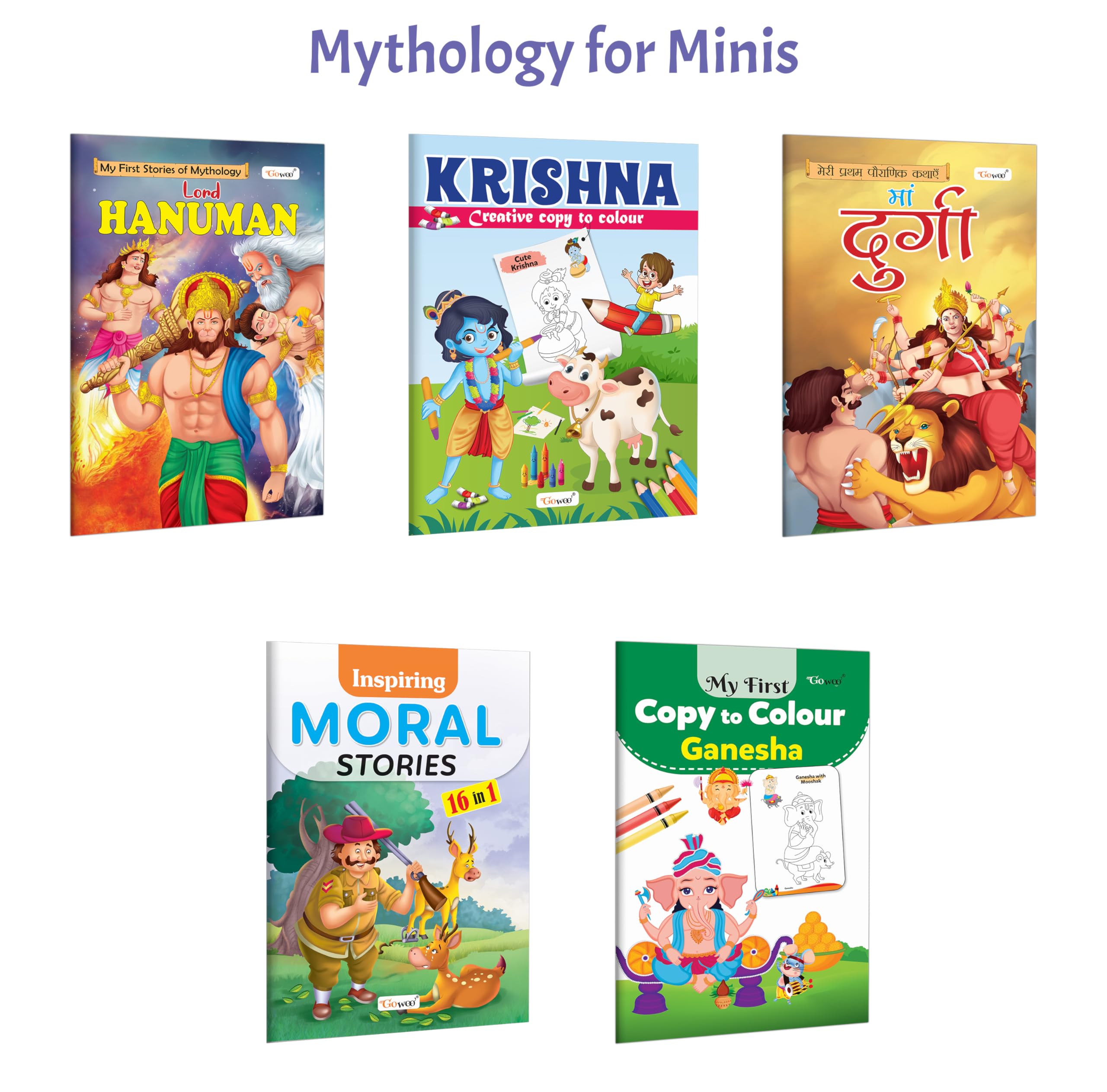 Hanuman  My First Mythology Story, KrishnaCreative Copy to Colour and more : Mythology stories for kids, Ganesha colouring an