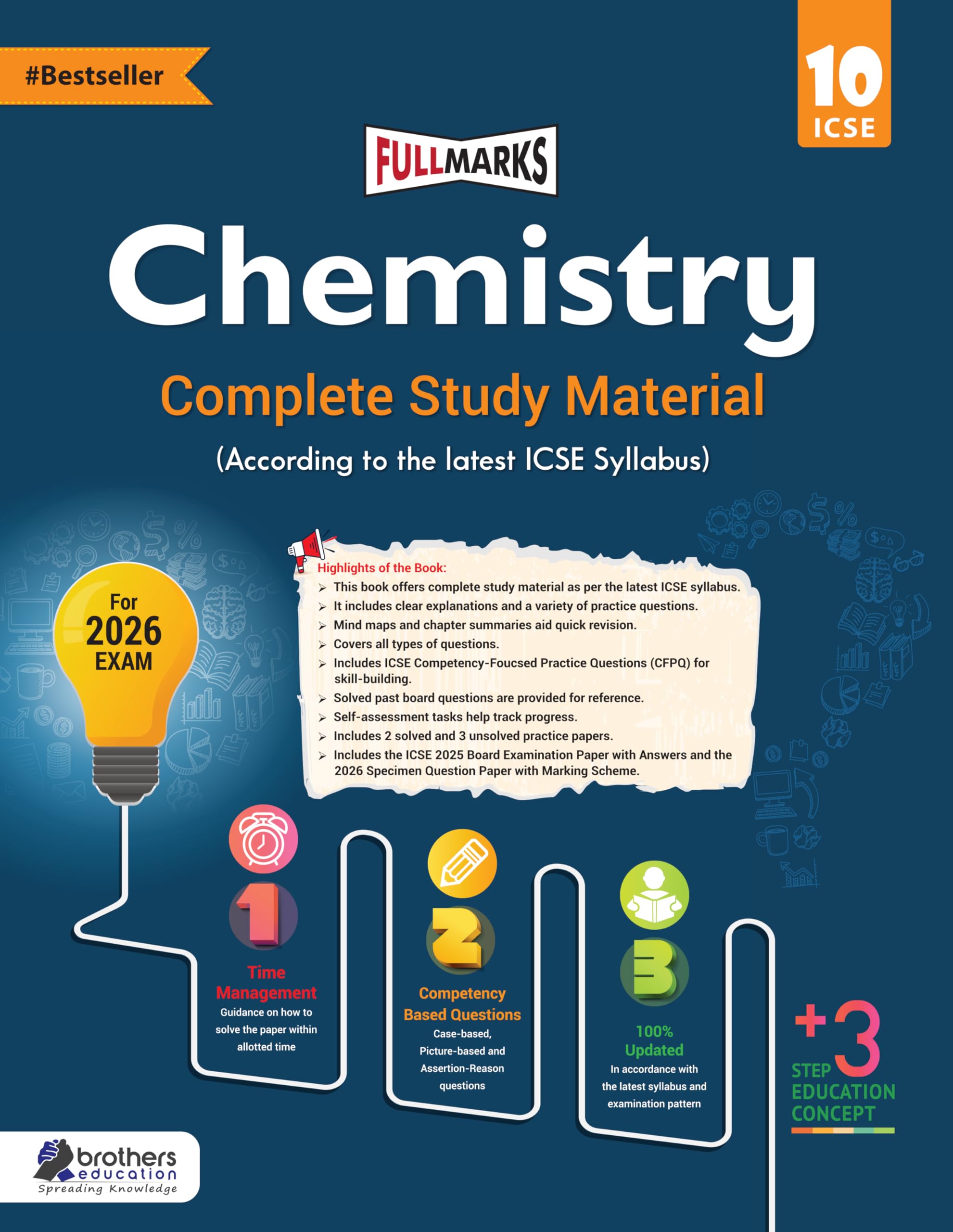 Full Marks ICSE Chemistry Class 10 Complete Study Material | Based on Latest ICSE Syllabus 2026 | Includes PYQs, Solved Q/A, Com