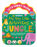 Jungle  LetS CarryAlong Activity & Colouring Book For Kids Ages 38 (My Very Cute Activities Series) | Fun JungleThemed Colou