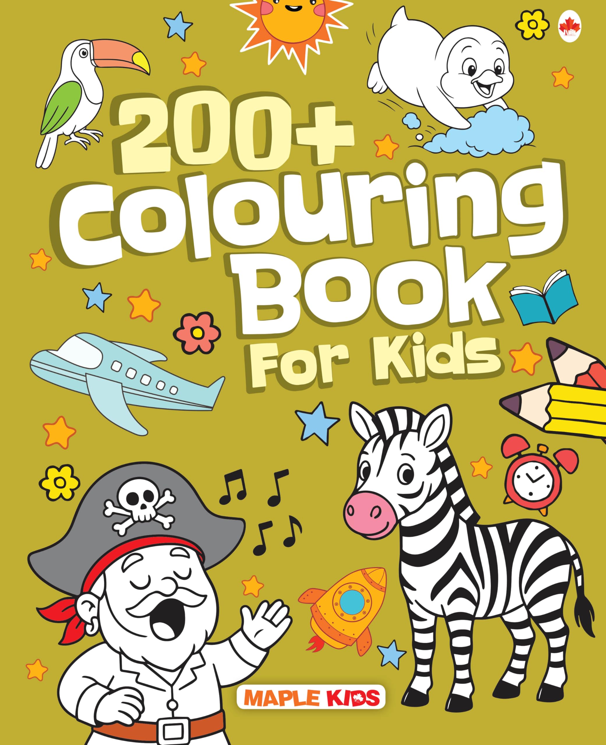 Colouring Book For Kids  200+ Colouring Activities  Gift To Children For Painting, Drawing & Colouring  Shapes, Numbers, Anim