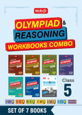 Mtg Class5 NsoImoIeoIcsoIgkoIsso Olympiad And Reasoning Workbook Combo (Set Of 7 Books) | Mcqs, Previous Years Paper & Ach