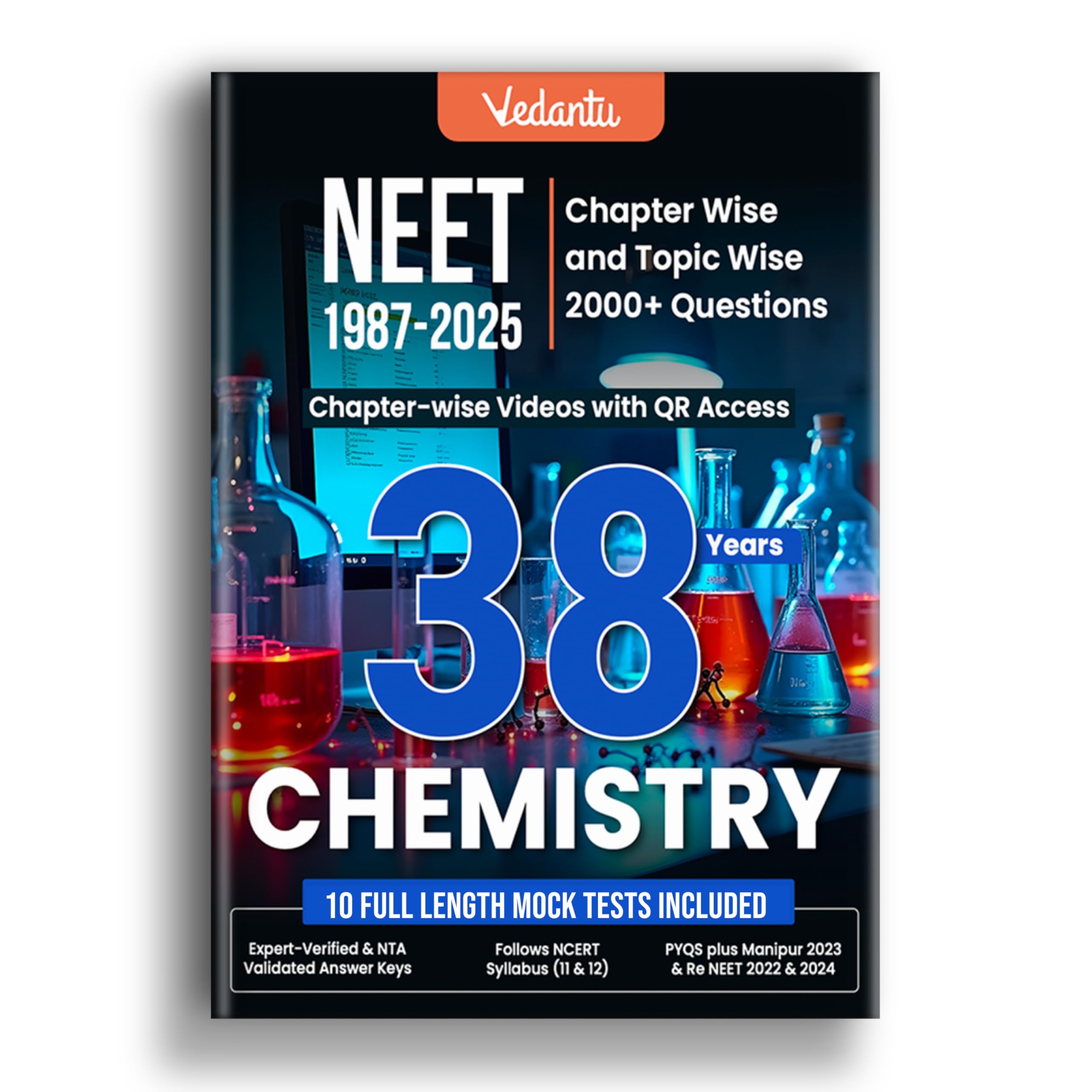 Vedantu 38 Years NEET Chemistry (19872025) Previous Year Questions Book | Chapter & Topic Wise PYQs | 2000+ Questions, QR Video