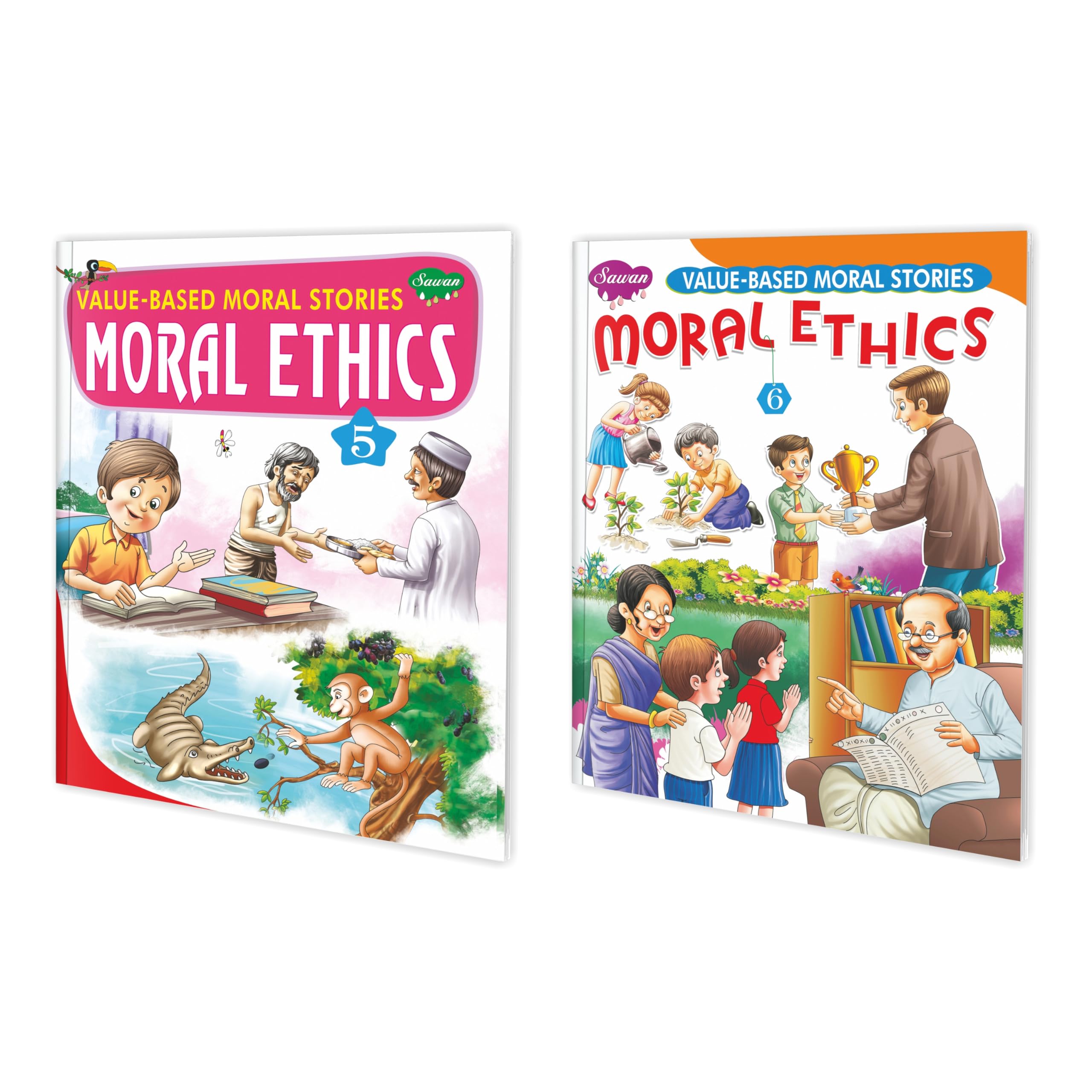 Set Of 2 Books | ValueBased Moral Stories | Moral Ethics5 And 6