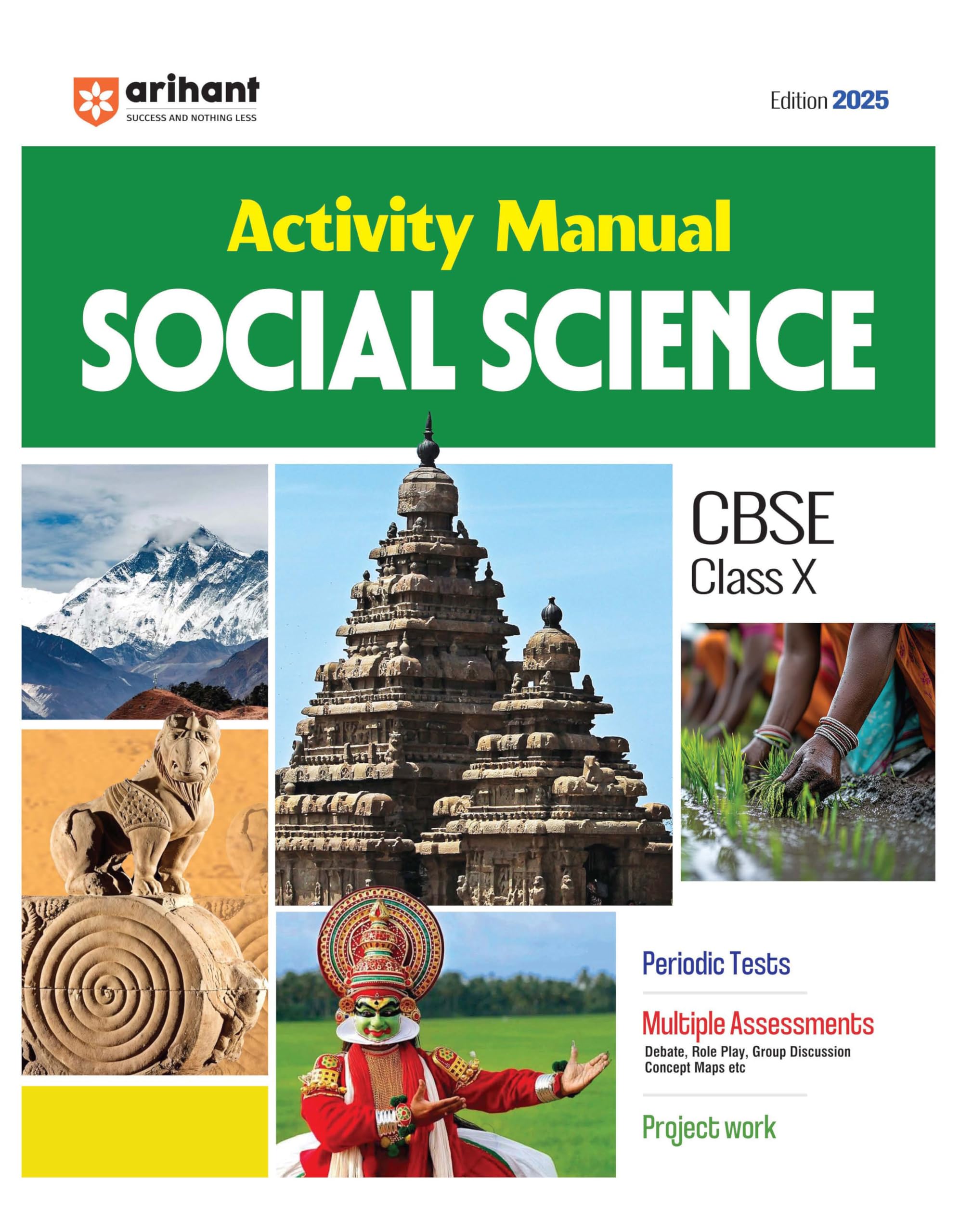 Arihant Activity Manual CBSE Social Science Class 10 | Edition 2025 | Includes Periodic Tests, Multiple Assessments (Debate, Rol