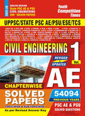 Youth Competition Times Civil Engineering Solved Papers, Vol 1, UPPSC State PSC AE PSU ESE TCS Exam Guide, English Medium, 200+ 