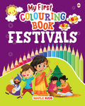 Colouring Book  Festivals  Crayons Colour  Colouring Activity Book  Gift To Children For Painting, Drawing And Colouring  A
