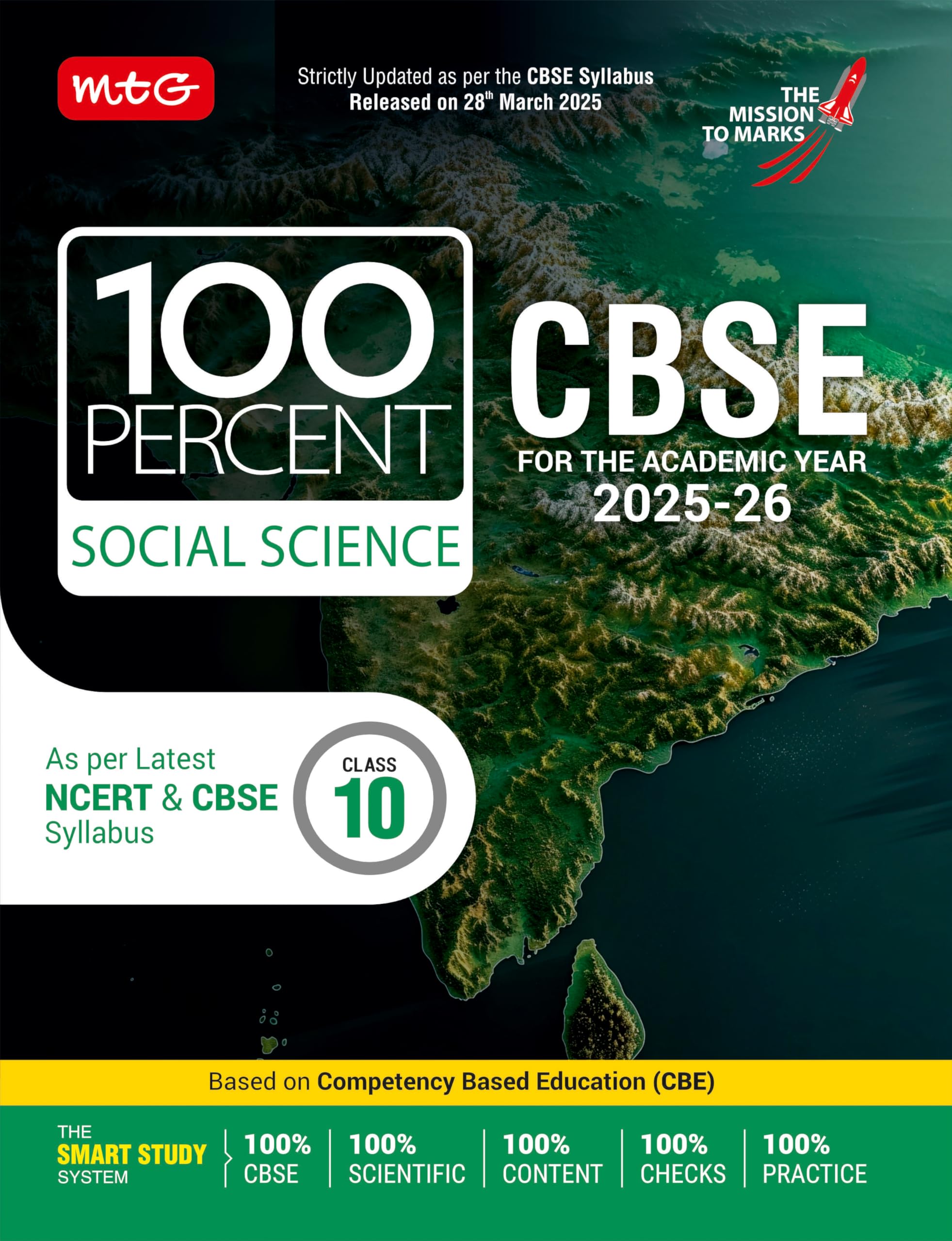 Mtg Cbse Class10 100 Percent SocialScience For 202526 Exam | ChapterWise Question Bank, Theory, Diagrams Available All In On