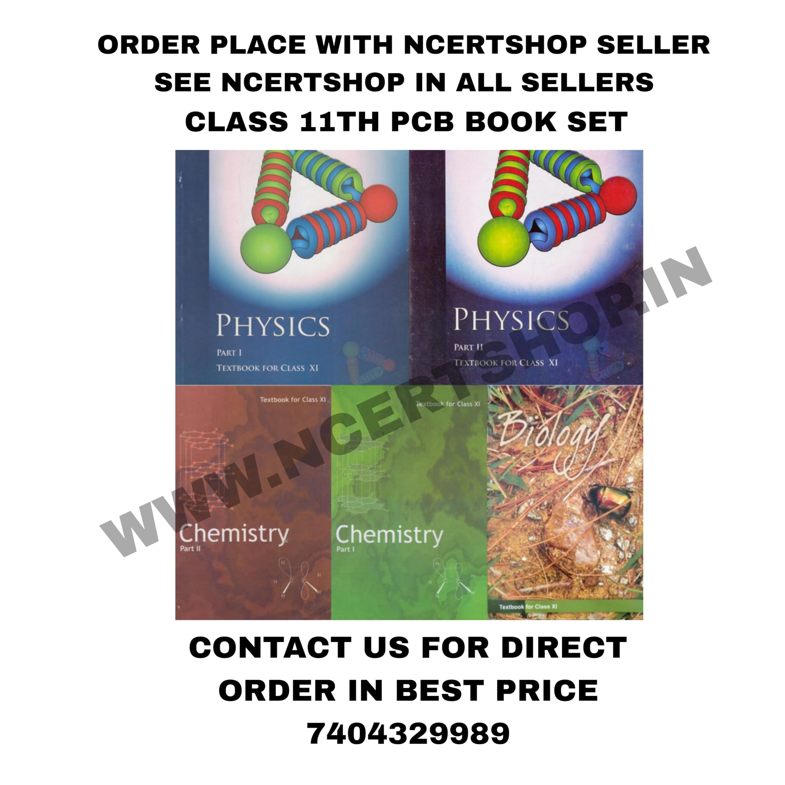 Ncert Science (Pcb) Complete Books Set For Class 11 (English Medium)