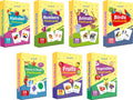 Gurukanth Premium 7In1 Brain Boosting NonTearable Flash Cards For Kids | 224 Laminated Cards | 1+ Years | Early Learning Mont