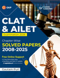 GKP CLAT & AILET 2026 | 18 Years of Chapter Wise Solved Papers 20082025 with Free Online Support | English, Logical Reasoning, 