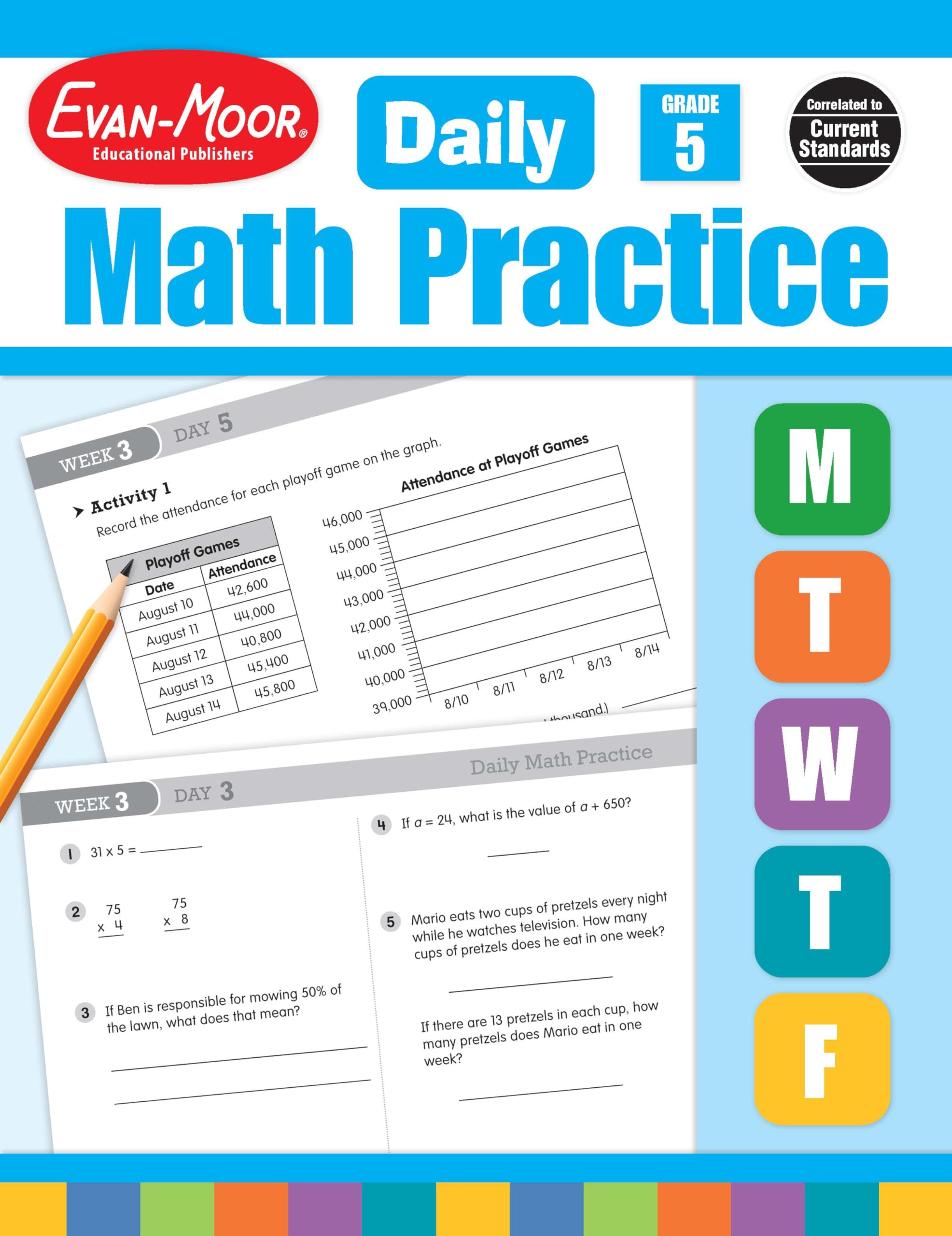 EvanMoor Daily Math Practice, Grade 5