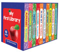Pegasus My First Library BoxSet Of 10 Preschool Board Books (Alphabet, Fruits & Vegetables, Numbers, Animals & Birds, Colours, 