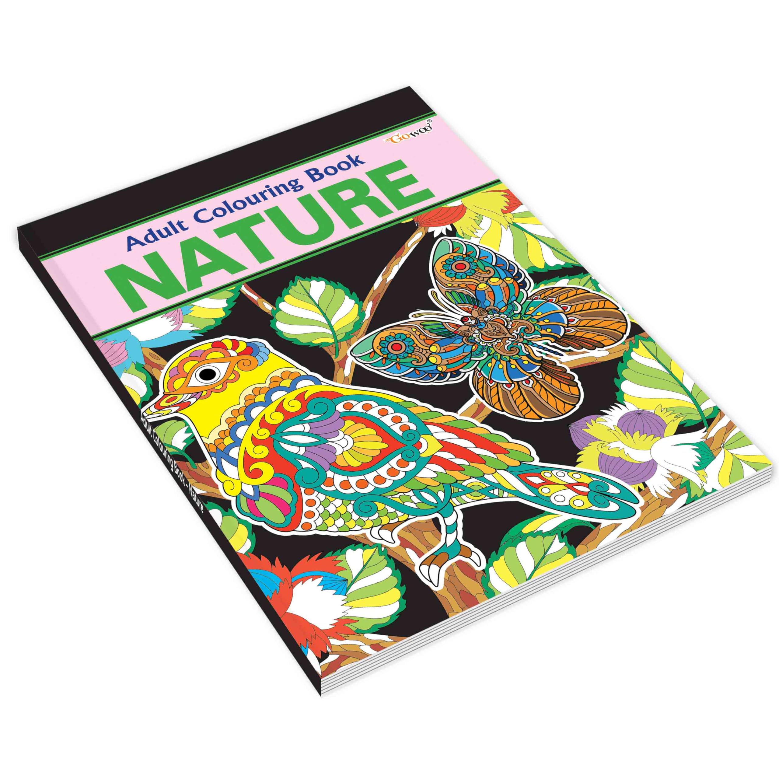 Nature  Adult Colouring Book : Coloring Pages Book, Relaxing Patterns to Color, Creative Coloring for adults and kids, Beautifu