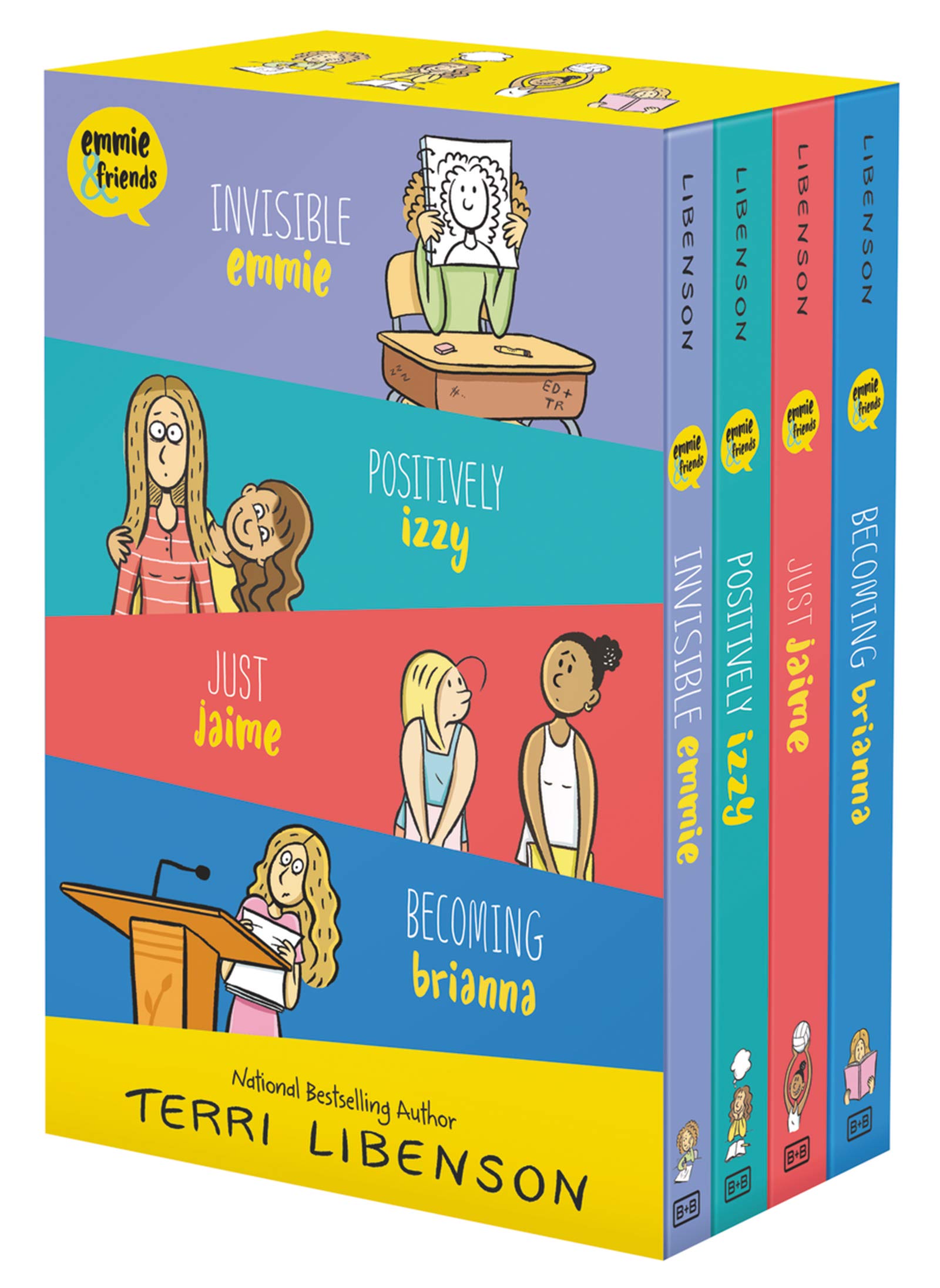 Emmie & Friends 4Book Box Set: Invisible Emmie, Positively Izzy, Just Jaime, Becoming Brianna