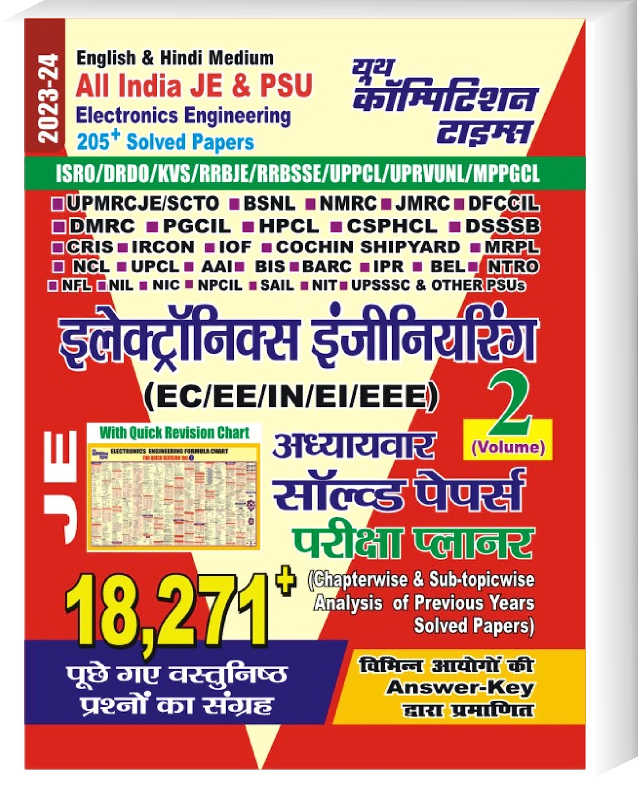 Youth Competition Times Electronics Engineering JE (EC/EE/IN/EEE) Vol.2 | Chapterwise Solved Papers | Exam Planner | ISRO | UPPC