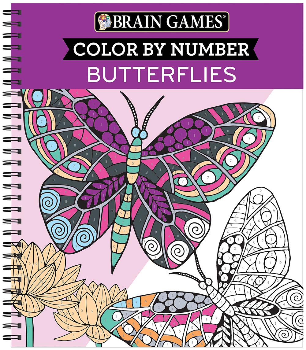 Brain Games  Color by Number: Butterflies