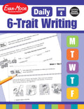 EvanMoor Daily 6Trait Writing, Grade 4, Homeschool and Classroom Resource Workbook, Reproducible Worksheets, Teaching Edition,