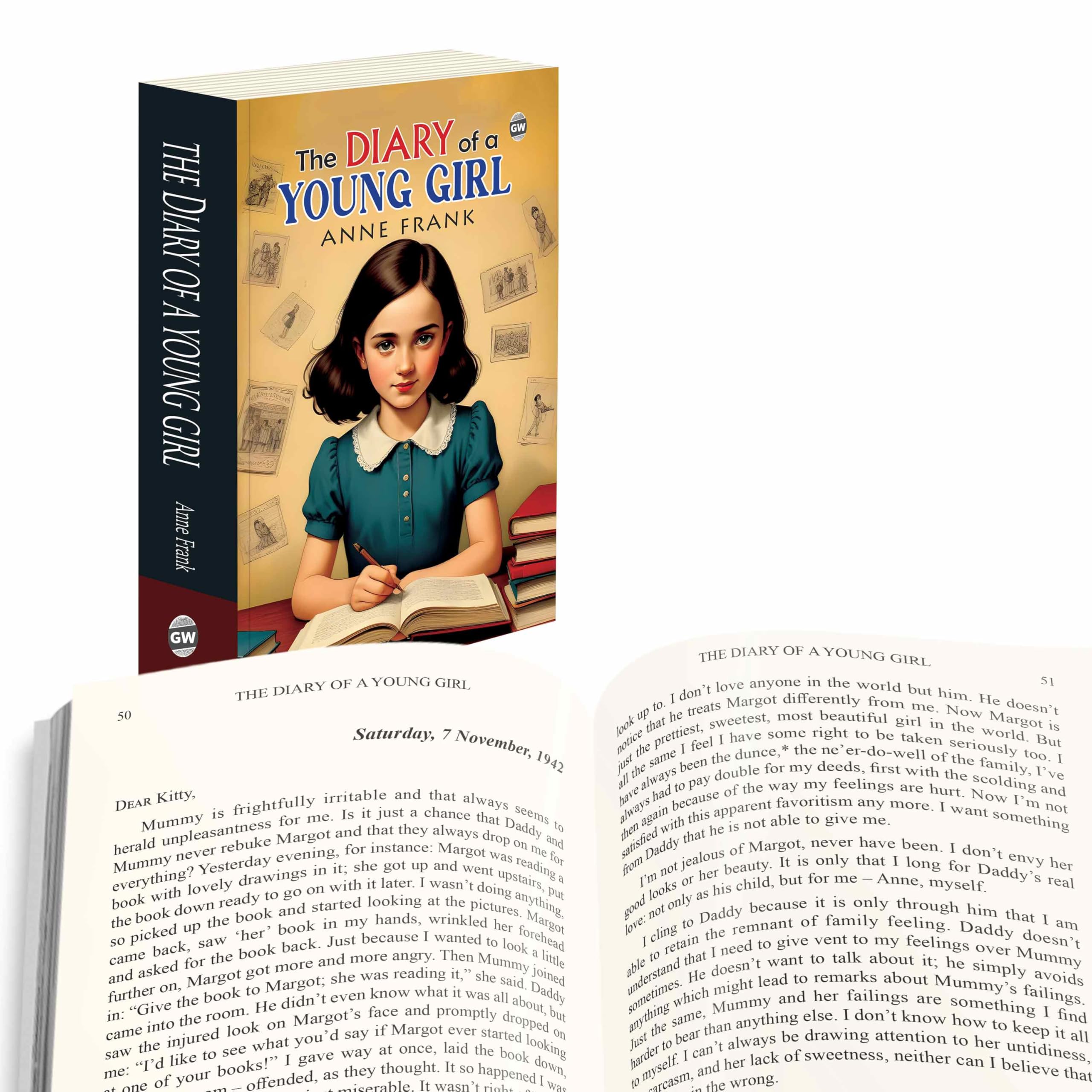 The Diary of a Young Girl (Paperback) : Legendary Historical Classic, Famous True Account of Anne Frank, Timeless Story of Faith