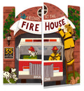 Friends at the Firehouse: Double Booked: 35 lifttheflaps inside! (Firefighter Board Books; Firetruck Books for Toddlers)