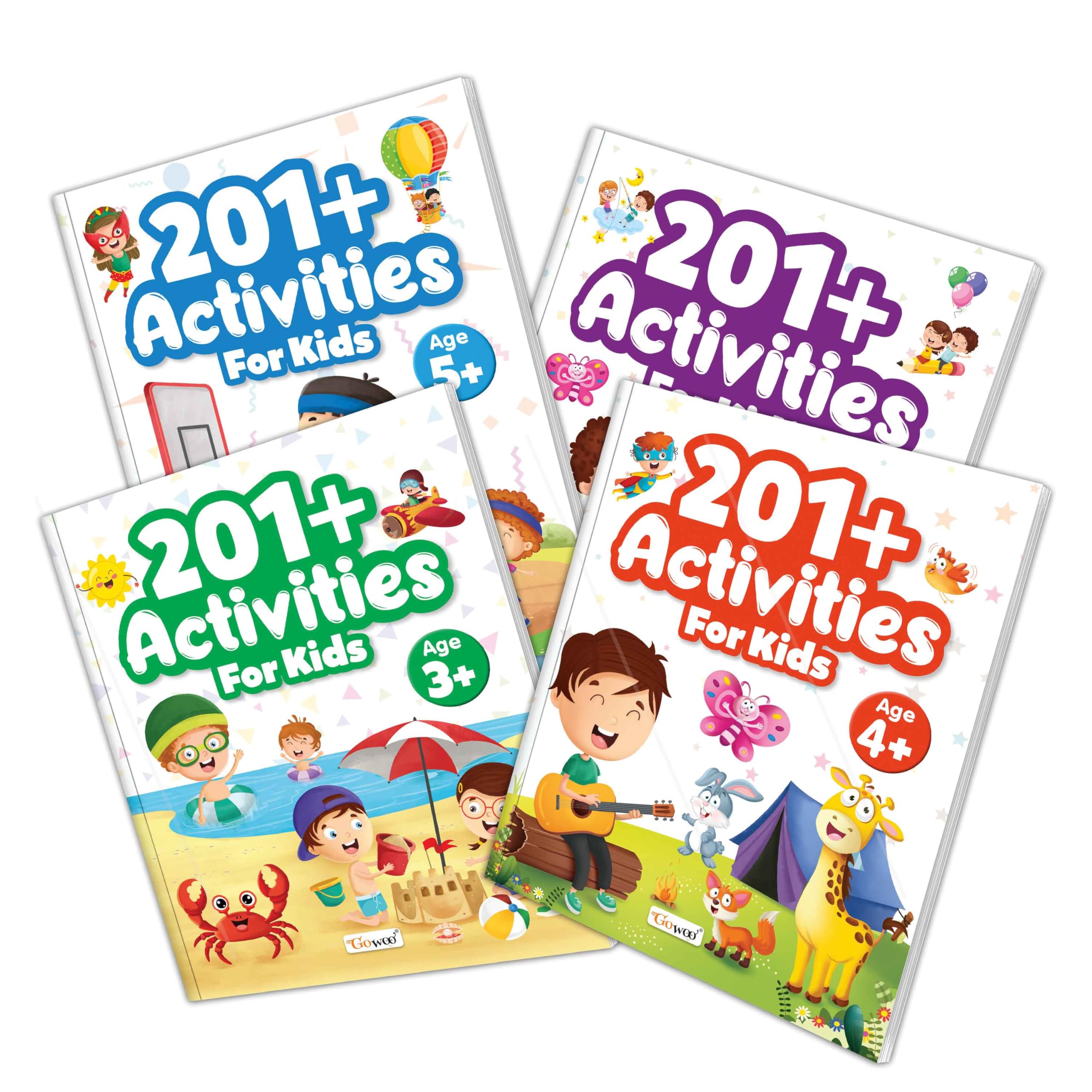 Activity Book for Early Learners : 201+ Activities for Kids for Age 3, 4, 5 and 6+ : Early learning exercises for children, Mat